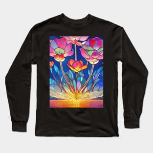 Water Lily Sunrise Long Sleeve T-Shirt